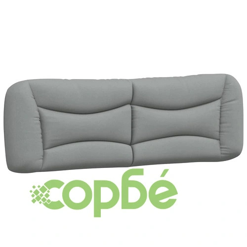 Рамка за легло без матрак, светлосива, 160x200 см, плат ➤ топ цена ➤ sorbe.bg