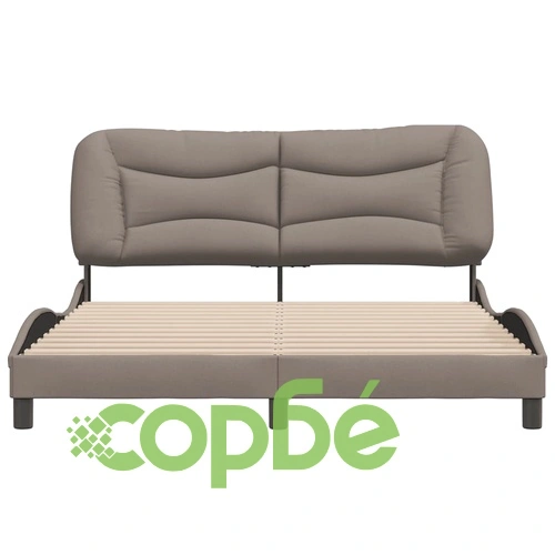 Рамка за легло без матрак, таупе, 160x200 см плат ➤ топ цена ➤ sorbe.bg