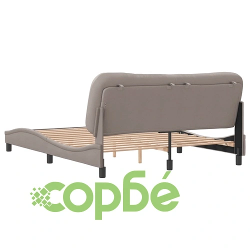 Рамка за легло без матрак, таупе, 160x200 см плат ➤ топ цена ➤ sorbe.bg