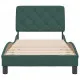 Рамка за легло, тъмнозелена, 80x200 см, кадифе