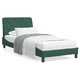 Рамка за легло без матрак, тъмнозелена, 80x200 см, кадифе
