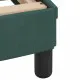 Рамка за легло, тъмнозелена,100x200 см, кадифе