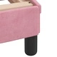 Рамка за легло с табла, розова, 160x200 см, кадифе