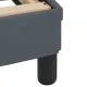 Рамка за легло с табла, тъмносива, 200x200 см, кадифе