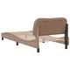 Рамка за легло с табла, капучино, 80x200 см, изкуствена кожа