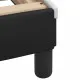 Рамка за легло с табла, черно-бяла, 80x200 см, изкуствена кожа