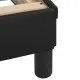 Рамка за легло с табла, черна,90x190 см изкуствена кожа