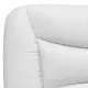 Рамка за легло с табла, бяла, 100x200 см, изкуствена кожа