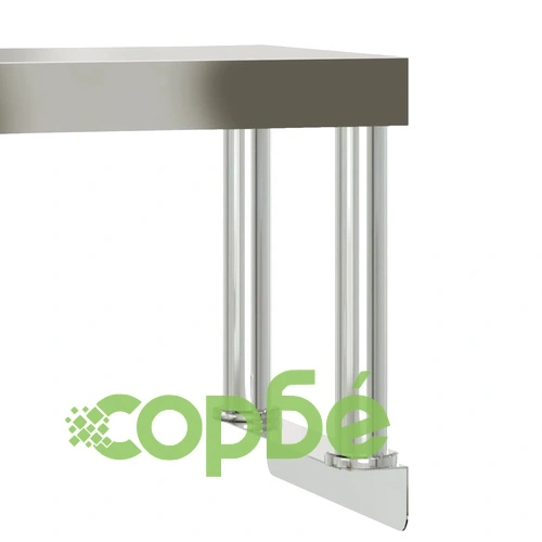 Кухненска работна маса с рафт 110x30x120 см неръждаема стомана ➤ топ цена ➤ sorbe.bg