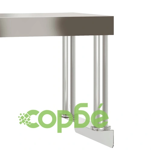 Кухненска работна маса с рафт 110x55x120 см неръждаема стомана ➤ топ цена ➤ sorbe.bg