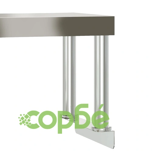 Кухненска работна маса с рафт 110x55x120 см неръждаема стомана ➤ топ цена ➤ sorbe.bg