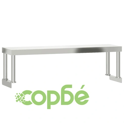 Кухненска работна маса с рафт 110x55x120 см неръждаема стомана ➤ топ цена ➤ sorbe.bg