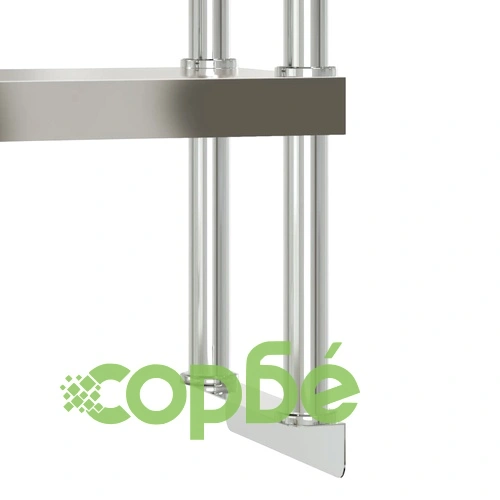 Кухненска работна маса с рафт 110x55x150 см неръждаема стомана ➤ топ цена ➤ sorbe.bg