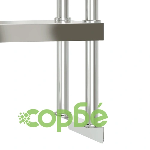 Кухненска работна маса с рафт 110x55x150 см неръждаема стомана ➤ топ цена ➤ sorbe.bg