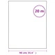 Фолиа за прозорци 5 бр статично бял мат PVC