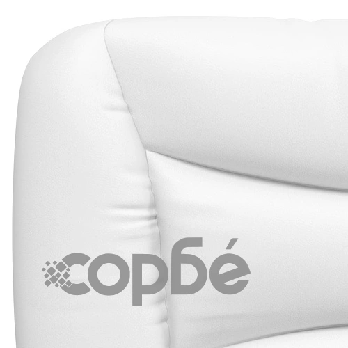 Рамка за легло с табла, бяла, черна, 140x190 см изкуствена кожа ➤ топ цена ➤ sorbe.bg