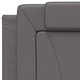 Рамка за легло с табла, сива, 80x200 см, изкуствена кожа