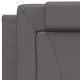 Рамка за легло с табла, сива, 90x200 см, изкуствена кожа