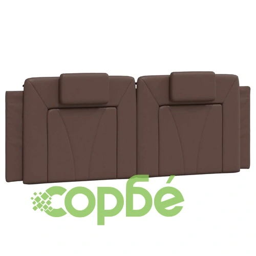 Рамка за легло с табла, кафява,140x190 см изкуствена кожа ➤ топ цена ➤ sorbe.bg