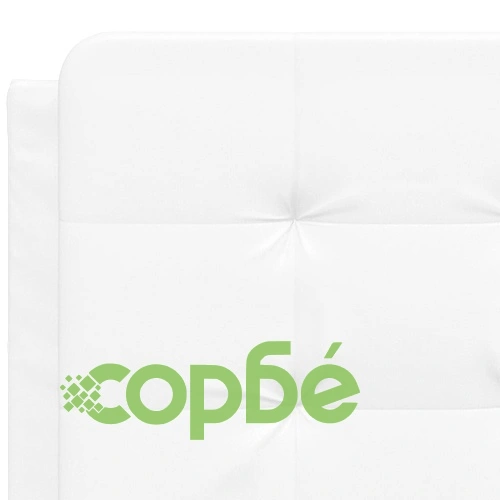 Рамка за легло с табла, бяла, 140x190 см изкуствена кожа ➤ топ цена ➤ sorbe.bg