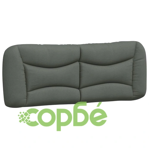 Легло с матрак, тъмносиво, 140x190 см плат ➤ топ цена ➤ sorbe.bg