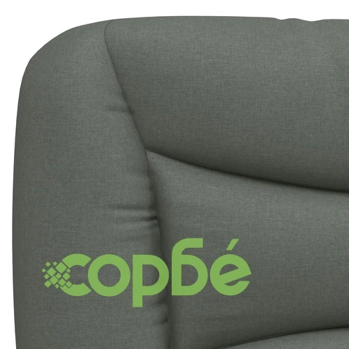 Легло с матрак, тъмносиво, 140x190 см плат ➤ топ цена ➤ sorbe.bg