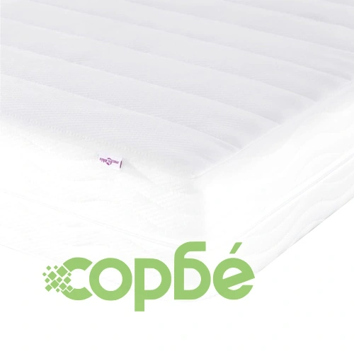 Легло с матрак, синьо, 140x190 см, кадифе ➤ топ цена ➤ sorbe.bg