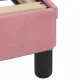 Легло с матрак, розово, 120x200 см, кадифе