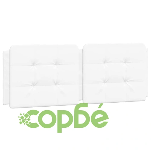 Легло с матрак, бяло, 140x190 см изкуствена кожа ➤ топ цена ➤ sorbe.bg