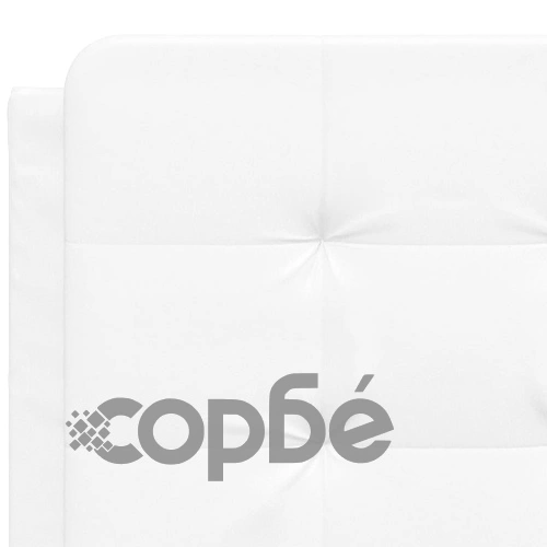 Легло с матрак, бяло, 140x190 см изкуствена кожа ➤ топ цена ➤ sorbe.bg