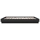 Рамка за легло с LED осветление, черна, 180x200 см
