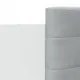 Рамка за легло с табла и LED осветление, бяла, 160x200 см