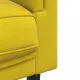 Комплект дивани от 3 части с възглавници, жълт, кадифе
