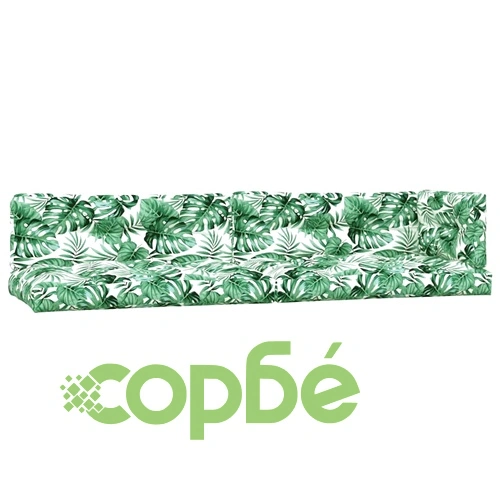 Градински комплект диван с възглавници, 5 части, акация масив ➤ топ цена ➤ sorbe.bg