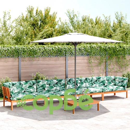 Градински комплект диван с възглавници, 5 части, акация масив ➤ топ цена ➤ sorbe.bg