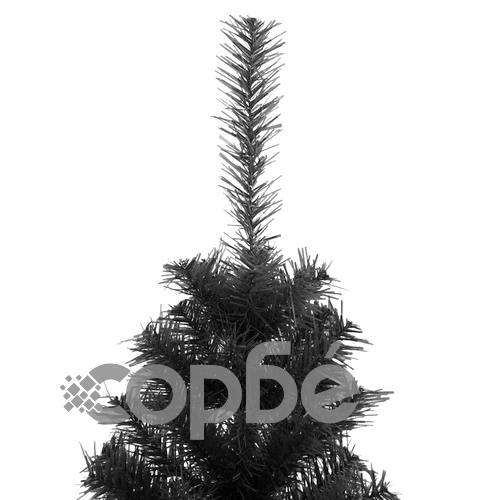 Изкуствена коледна елха със стойка, черна, 150 см, PVC ➤ топ цена ➤ sorbe.bg