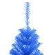 Изкуствена коледна елха със стойка, синя, 150 см, PVC
