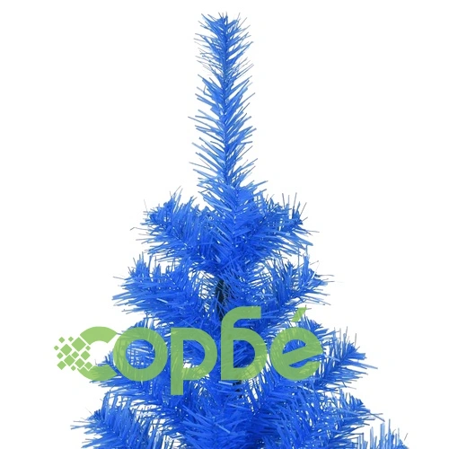 Изкуствена коледна елха със стойка, синя, 210 см, PVC ➤ топ цена ➤ sorbe.bg