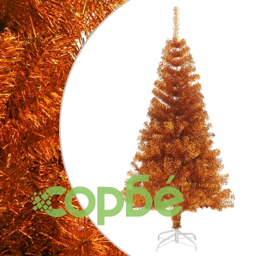 Изкуствена коледна елха със стойка, златна, 150 см, PET ➤ топ цена ➤ sorbe.bg