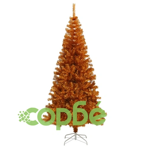 Изкуствена коледна елха със стойка, златна, 180 см, PET ➤ топ цена ➤ sorbe.bg