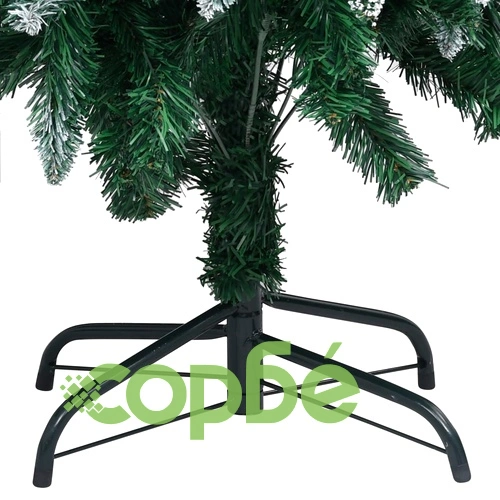 Изкуствено коледно дърво с шишарки и бял сняг, 180 см ➤ топ цена ➤ sorbe.bg