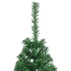Изкуствена половин коледна елха със стойка, зелена, 150 см, PVC