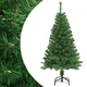 Изкуствена коледна елха с гъсти клонки, зелена, 150 см, PVC