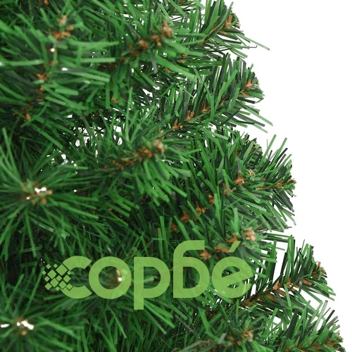Изкуствена коледна елха с гъсти клонки, зелена, 150 см, PVC ➤ топ цена ➤ sorbe.bg