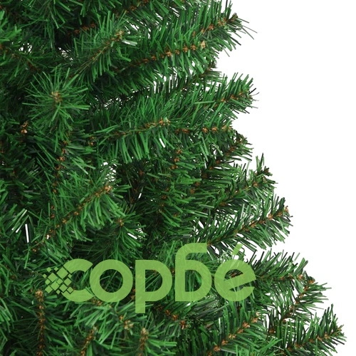 Изкуствена коледна елха с гъсти клонки, зелена, 240 см, PVC ➤ топ цена ➤ sorbe.bg