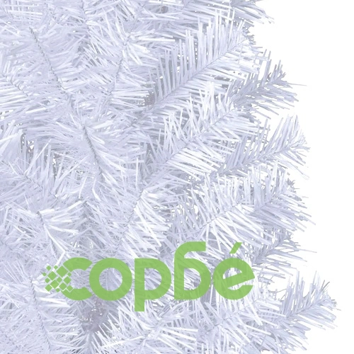 Изкуствена коледна елха с гъсти клонки, бяла, 150 см, PVC ➤ топ цена ➤ sorbe.bg