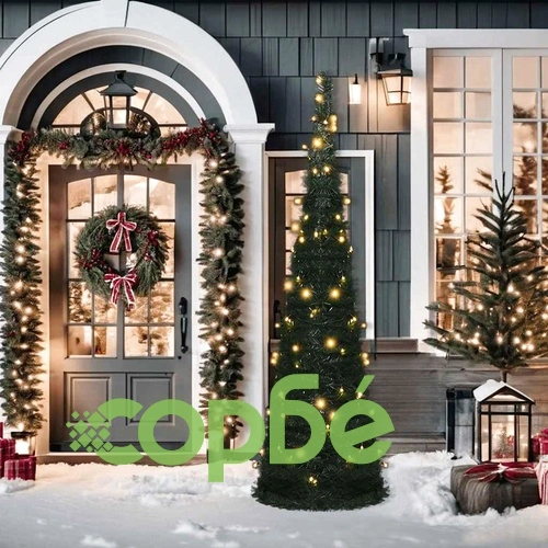 Pop-up стринг предварително осветена коледна елха зелена 150 см ➤ топ цена ➤ sorbe.bg