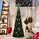 Pop-up стринг предварително осветена коледна елха зелена 180 см