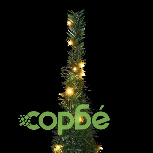 Pop-up стринг предварително осветена коледна елха зелена 180 см ➤ топ цена ➤ sorbe.bg