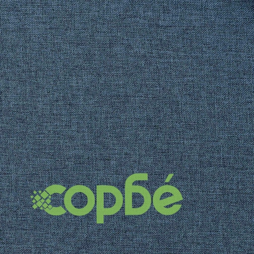 Затъмняваща завеса с пръстени имитация лен синя 290x245 см ➤ топ цена ➤ sorbe.bg